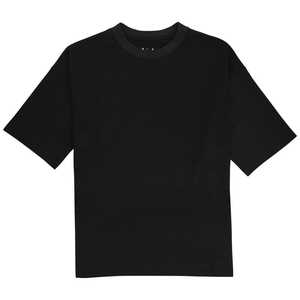 おたふく手袋 fubar 5分袖クールTシャツ 黒 S FB-700