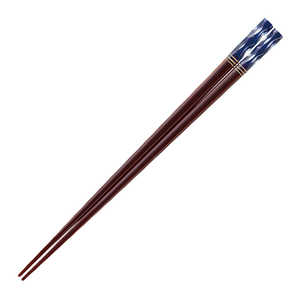 イシダ 箸 23.5cm アクリア 切子 木製 天然木 漆 青 10755 イシダ 箸 23.5cm アクリア 切子 木製 天然木 漆 青 10755