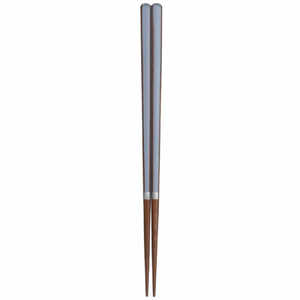 イシダ 箸 23cm 木製 ブルー ハシ23CMモクセイブルー