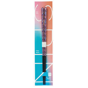 イシダ 箸 23cm スピンドル 木製 ブルー×レッド 13667 イシダ 箸 23cm スピンドル 木製 ブルー×レッド 13667