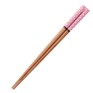 イシダ 箸 18cm ドットジャム 子供用 すべり止め 木製 天然木 ピンク 173582 イシダ 箸 18cm ドットジャム 子供用 すべり止め 木製 天然木 ピンク 173582