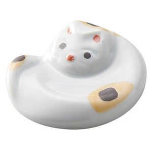 イシダ 箸置き 4cm 猫 箸置 陶器 オレンジ 675574 イシダ 箸置き 4cm 猫 箸置 陶器 オレンジ 675574