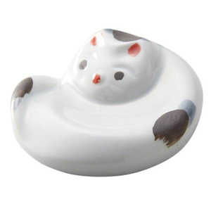イシダ 箸置き 4cm 猫 箸置 陶器 グレー 675581 イシダ 箸置き 4cm 猫 箸置 陶器 グレー 675581