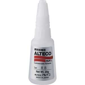 アルテコ アルテコ 工業用 瞬間接着剤 88 20g (難接着樹脂用) 8820G_