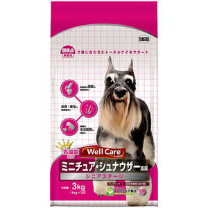 価格 Com イースター Wellcare ミニチュア シュナウザー専用 シニアステージ 3kg 1kgx3袋 スペック 仕様
