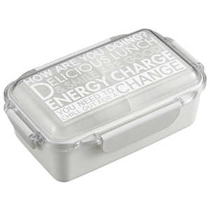 オーエスケー ENERGY CHARGE ランチボックス 650ml(仕切付) ホワイト PCD650