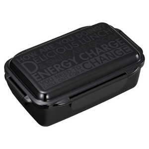 オーエスケー ENERGY CHARGE ランチボックス 900ml(仕切付) ブラック PCD900