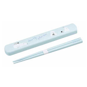 オーエスケー 箸箱セット 抗菌 箸 19.5cm polar bear 白くま HS16