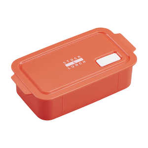 オーエスケー お弁当箱 1段 500ml 抗菌 STOCK＆LUNCH BOX オレンジ STL500