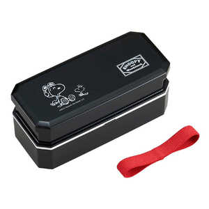 オーエスケー お弁当箱 2段 松花堂弁当箱 スヌーピーBlack 600ml PW9