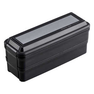 オーエスケー お弁当箱 メタリックスタイル 850ml 2段 ブラック BLW38D
