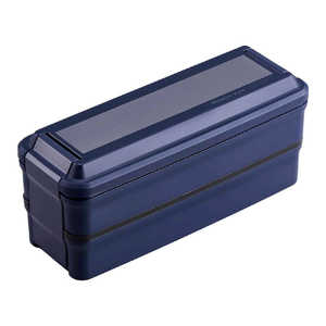 オーエスケー お弁当箱 メタリックスタイル 850ml 2段 ネイビー BLW38D