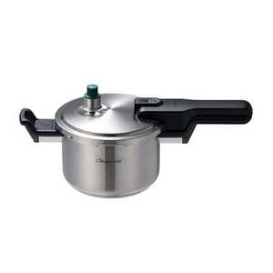 Pro2 片手圧力鍋 3L ワンダーシェフ シルバー 640987 Pro2 片手圧力鍋 3L ワンダーシェフ シルバー 640987