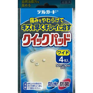阿蘇製薬 デルガード クイックパッド ワイド 4枚入 阿蘇製薬 デルガード クイックパッド ワイド 4枚入