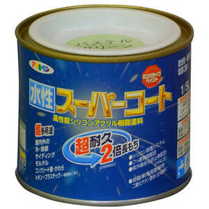 アサヒペン 水性スーパーコート 1/5L (パステルグリーン) AP9011397_ アサヒペン 水性スーパーコート 1/5L (パステルグリーン) AP9011397_