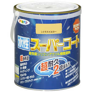 アサヒペン 水性スーパーコート 1.6L (シトラスイエロー) AP900054_ アサヒペン 水性スーパーコート 1.6L (シトラスイエロー) AP900054_