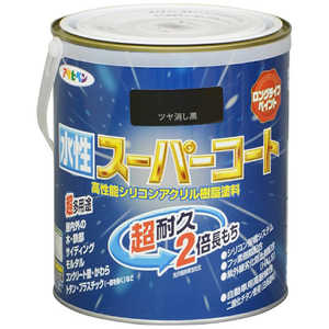 アサヒペン 水性スーパーコート 1.6L (ツヤ消し黒) AP900089_ アサヒペン 水性スーパーコート 1.6L (ツヤ消し黒) AP900089_