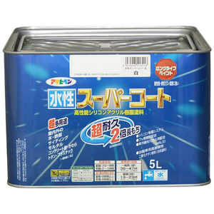 アサヒペン 水性スーパーコート 5L (白) AP9011473_ アサヒペン 水性スーパーコート 5L (白) AP9011473_