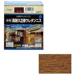 アサヒペン 水性2液ウレタンニス 300gセット (メープル) AP9010537_ アサヒペン 水性2液ウレタンニス 300gセット (メープル) AP9010537_
