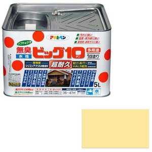 アサヒペン 水性ビッグ10多用途 5L (クリーム色) AP9011231_
