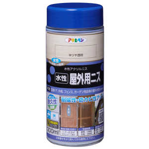アサヒペン 水性屋外用ニス 300ML 半ツヤ透明 9018907 アサヒペン 水性屋外用ニス 300ML 半ツヤ透明 9018907