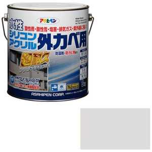 アサヒペン 水性シリコンアクリル外かべ用 3kg (ソフトグレー) AP9010597_