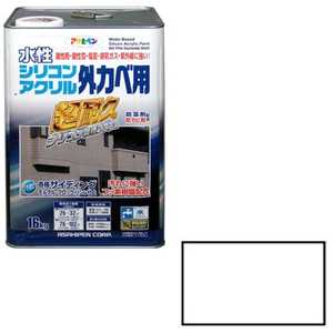 アサヒペン 水性シリコンアクリル外かべ用 16kg (ホワイト) AP9010578_ アサヒペン 水性シリコンアクリル外かべ用 16kg (ホワイト) AP9010578_