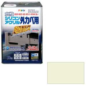 アサヒペン 水性シリコンアクリル外かべ用 16kg (ミルキーホワイト) AP9010576_ アサヒペン 水性シリコンアクリル外かべ用 16kg (ミルキーホワイト) AP9010576_