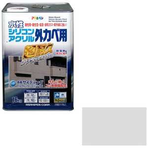 アサヒペン 水性シリコンアクリル外かべ用 16kg (ソフトグレー) AP9010577_ アサヒペン 水性シリコンアクリル外かべ用 16kg (ソフトグレー) AP9010577_