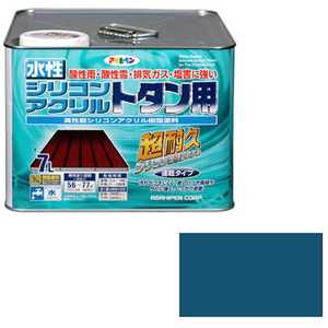 アサヒペン 水性シリコンアクリルトタン用 7L (オーシャンブルー) AP9010379_ アサヒペン 水性シリコンアクリルトタン用 7L (オーシャンブルー) AP9010379_