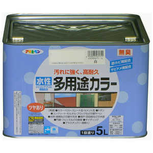 アサヒペン 水性多用途カラー 5L (白) AP9016650_