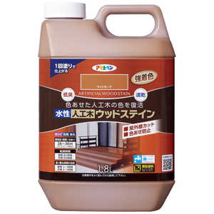 アサヒペン 水性人工木ウッドステイン 1.8L ライトオーク 9019374