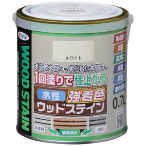 アサヒペン AP 水性強着色ウッドステイン 0.7L ホワイト 9019126 アサヒペン AP 水性強着色ウッドステイン 0.7L ホワイト 9019126