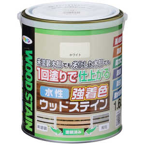 アサヒペン AP 水性強着色ウッドステイン 1.6L ホワイト 9019138 アサヒペン AP 水性強着色ウッドステイン 1.6L ホワイト 9019138