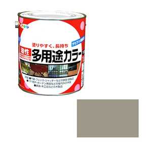 アサヒペン 油性多用途カラー 1.6L ライトグレー AP9016582_ アサヒペン 油性多用途カラー 1.6L ライトグレー AP9016582_