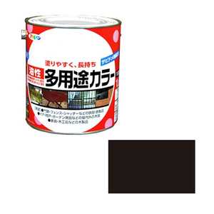 アサヒペン 油性多用途カラー 1.6L ツヤ消し黒 AP9016587_ アサヒペン 油性多用途カラー 1.6L ツヤ消し黒 AP9016587_