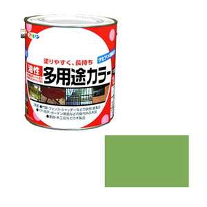 アサヒペン 油性多用途カラー 1.6L 若草色 AP9016592_ アサヒペン 油性多用途カラー 1.6L 若草色 AP9016592_