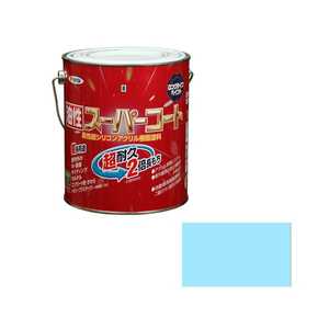 アサヒペン 油性スーパーコート 1.6L 水色 AP901203_ アサヒペン 油性スーパーコート 1.6L 水色 AP901203_