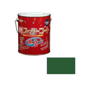 アサヒペン 油性スーパーコート 1.6L 緑 AP901204_ アサヒペン 油性スーパーコート 1.6L 緑 AP901204_
