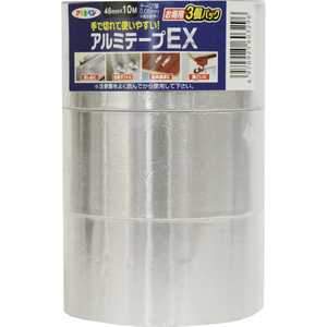 アサヒペン アルミテープEX お得用3巻パック 48mm×10m×3P T100-3P 603296_ アサヒペン アルミテープEX お得用3巻パック 48mm×10m×3P T100-3P 603296_