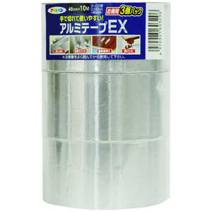 アサヒペン アサヒペン アルミテープEX お得用3巻パック 48mm×10m×3P T100-3P 603296_