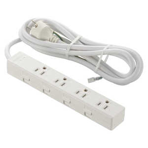 �I�[���d�@ ���K�[�h�E�A�[�X�t���^�b�v �� �m2.0m / 4�� / �X�C�b�`���n HS-TKML42-3PE25-W