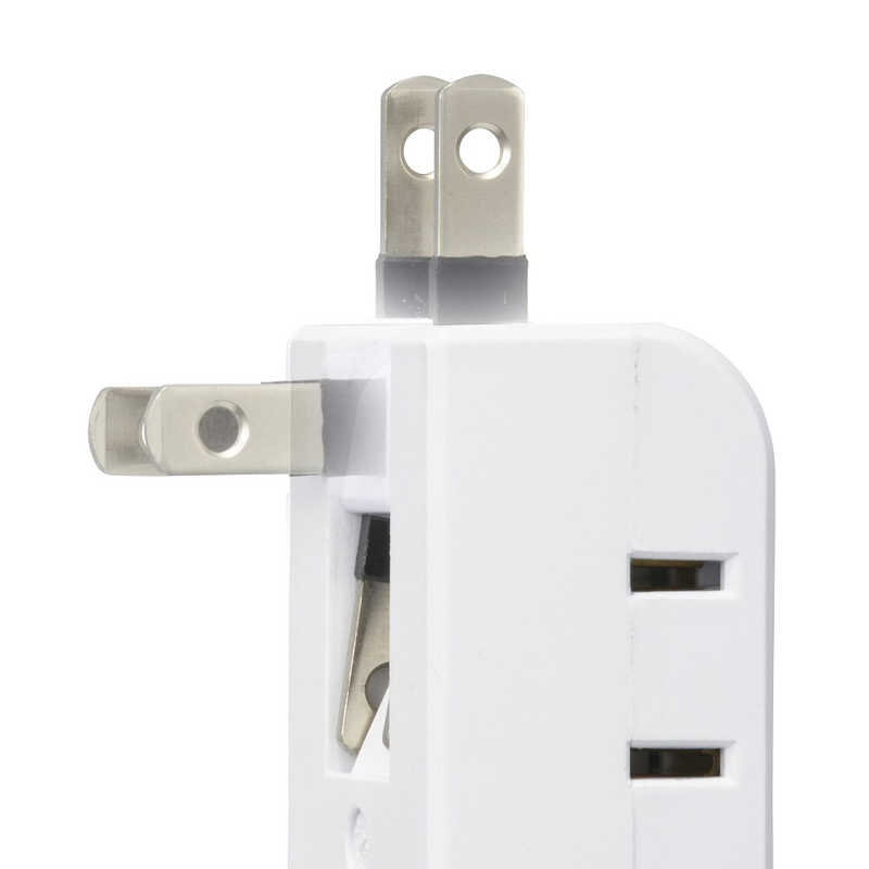 ORIGINALBASIC ORIGINALBASIC USB付き電源タップ ［直挿し /2個口 /スイッチ無 /2ポート］ 白 OBR-T202A-W OBR-T202A-W