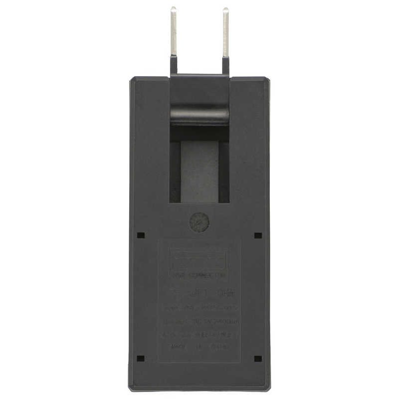 ORIGINALBASIC ORIGINALBASIC USB付き電源タップ直挿し2個口2ポート ［直挿し /2個口 /スイッチ無 /2ポート］ 黒 OBR-T202A-K OBR-T202A-K