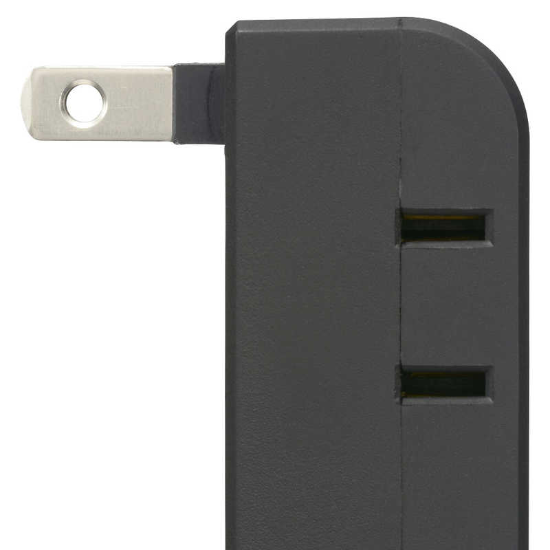 ORIGINALBASIC ORIGINALBASIC USB付き電源タップ直挿し2個口2ポート ［直挿し /2個口 /スイッチ無 /2ポート］ 黒 OBR-T202A-K OBR-T202A-K