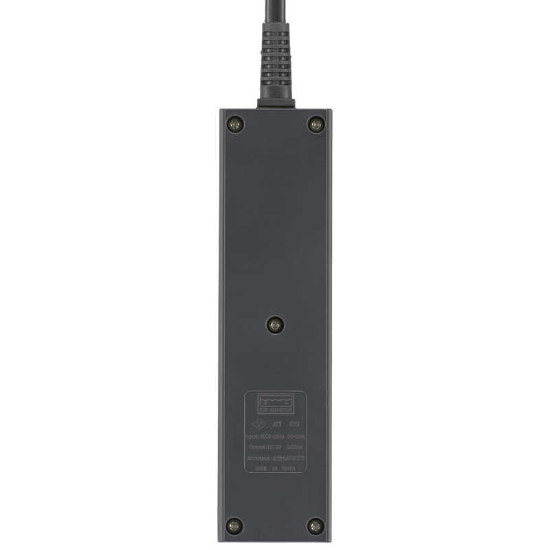 ORIGINALBASIC ORIGINALBASIC USB付き電源タップコード有り ［1.0m /3個口 /スイッチ無 /2ポート］ 黒 OBR-T312A-K OBR-T312A-K