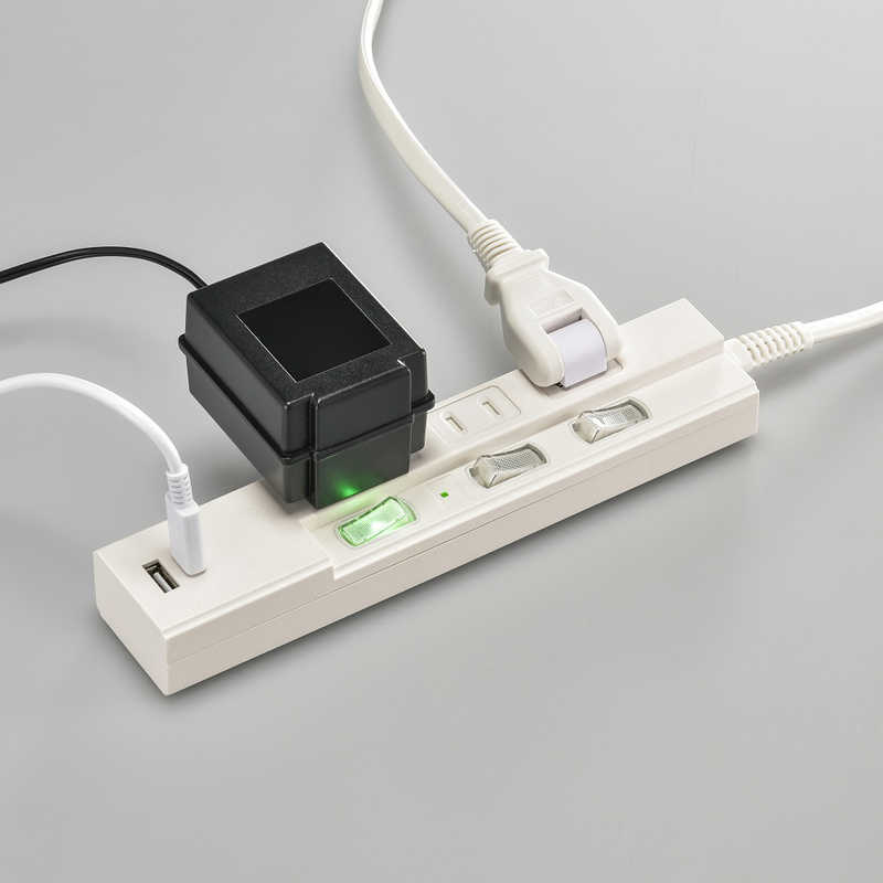 ORIGINALBASIC ORIGINALBASIC USB付き節電タップコード有りType-C付3個口1M2ポート ［1.0m /3個口 /スイッチ付き(個別) /2ポート］ 白 OBB-TPK311AC-W OBB-TPK311AC-W