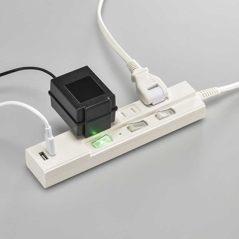 ORIGINALBASIC ORIGINALBASIC USB付き節電タップコード有りType-C付 ［3.0m /3個口 /スイッチ付き(個別) /2ポート］ 白 OBB-TPK331AC-W OBB-TPK331AC-W