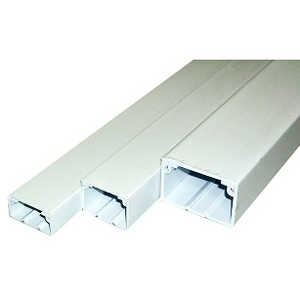 オーム電機 ケーブル用ダクト0号 2m DZKD02W