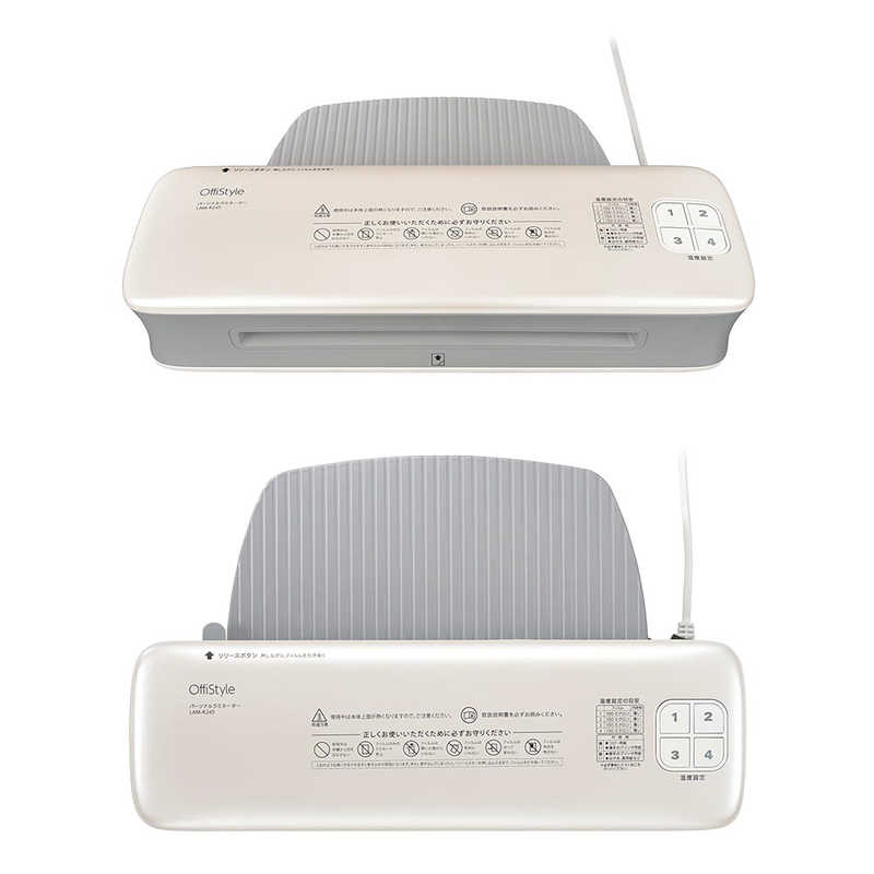 オーム電機 オーム電機 パーソナルラミネーター A4サイズ対応 OffiStyle ［A4サイズ /2本］ ホワイト LAM-R245 LAM-R245